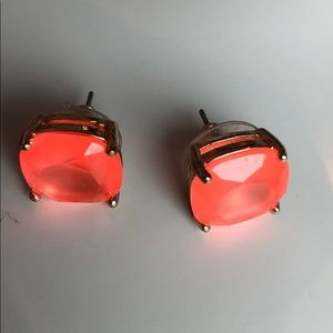Neon Pink Kate Spade Gumdrop Studs